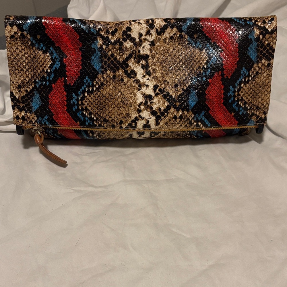 Clare V Multicolor Snake Print Clutch - Picture 3 of 3
